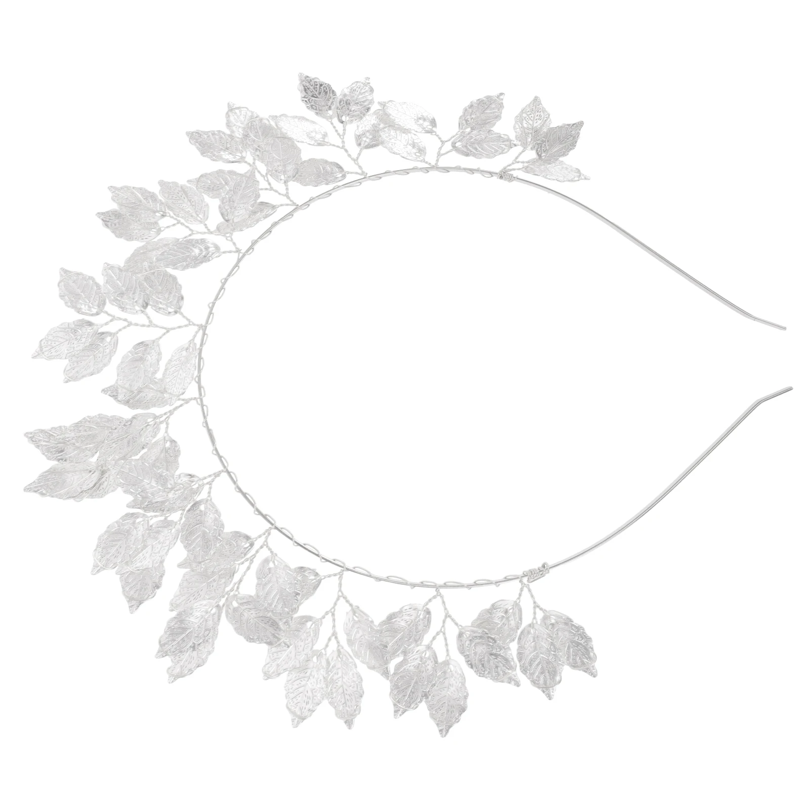 

Leaves Headband Silver Fashionable Elegant Leaves Hair Hoop Lightweight Comfortable for Special Occasions Parties Women Hair