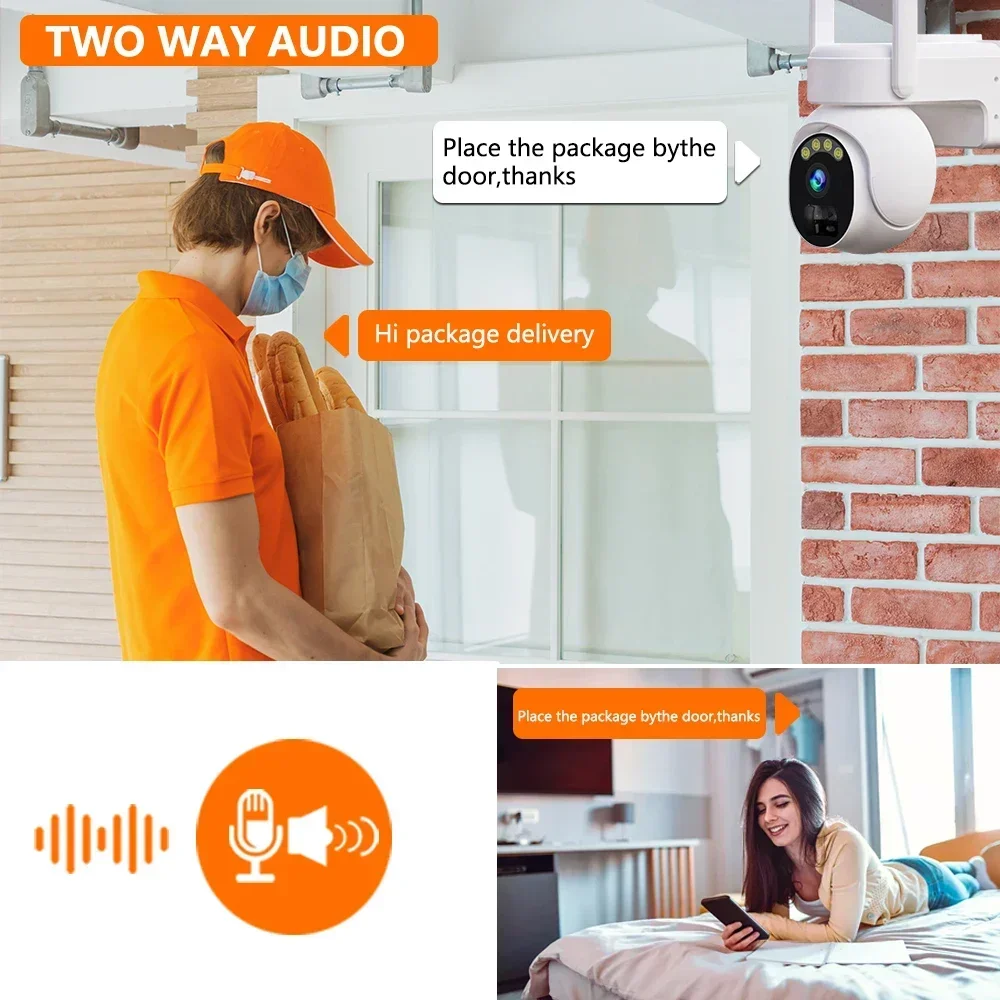 5MP PTZ WIFI solar camera Low frequency survey panel built-in battery surveillance camera Outdoor waterproof PIR human detection