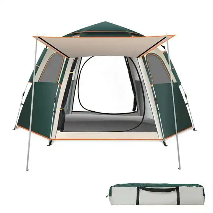 

Wholesales Automatic Support Outdoor Camping Tent Fiber Glass Pole for Family Quick Sent up for 5-8 People in Park