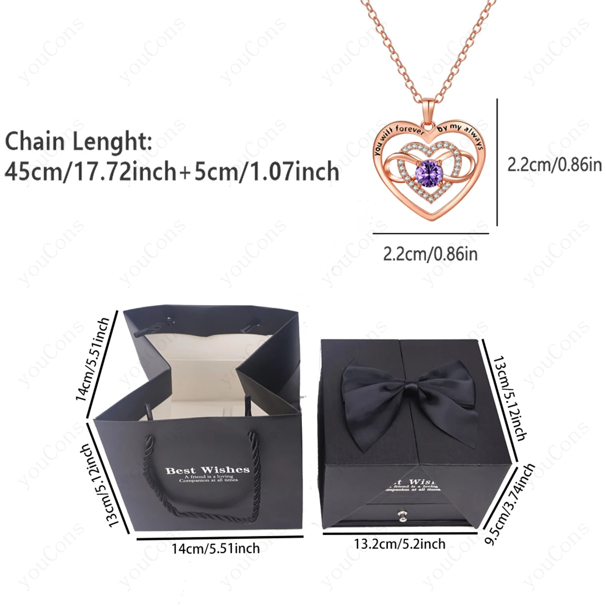 القلب عقد من حجر الياقوت قلادة مع صندوق القوس الوردي 2025 مجموعة مجوهرات جديدة لصديقة أمي عيد الميلاد عيد الحب هدية للذكرى السنوية