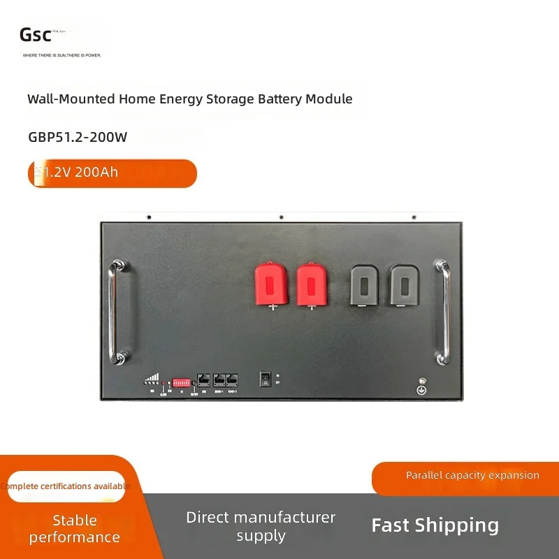 

51.2V200Ah high quality deep cycle lithium iron phosphate wall-mounted battery home energy storage system battery