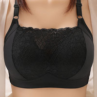 Sexy Lace Seamless Large Size Women'S Bra Comfortable Breathable Sports Beauty Back Vest Sleep Gathered Wrapped Chest Tube Top