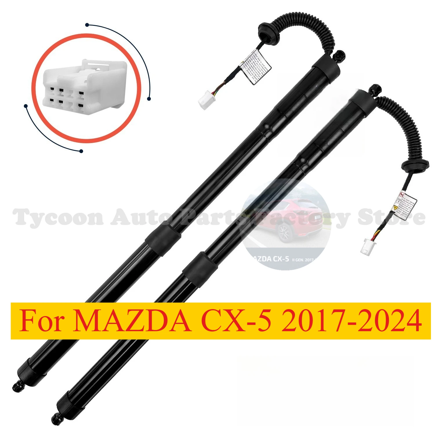 

Electric Tailgate Strut Actuators Set KB8C-636-EXC KB8C-626-EXC For MAZDA CX-5 2017-2024 Left Right