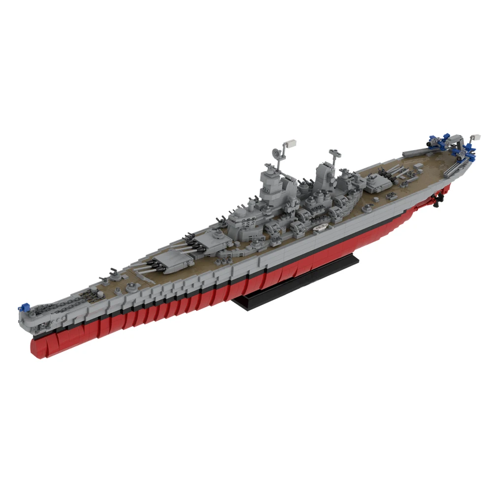 Gobricks MOC-81382 Military Warship Building Blocks Space Battleship Yamato Spaceship Military Weapon Space Ship Model Kid Toy