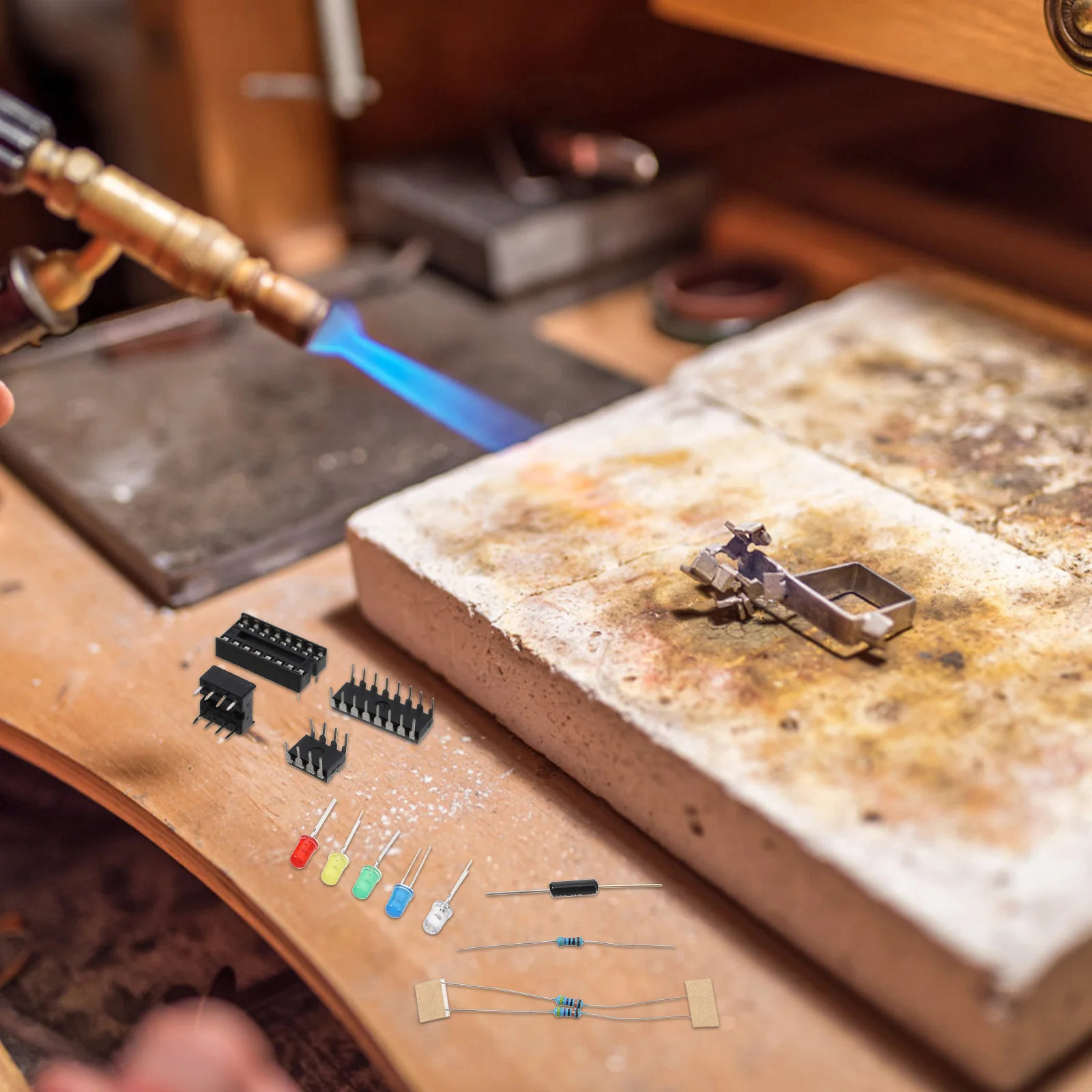 Zestawy elektroniczne dla początkujących DIY, projekty płytek drukowanych, narzędzia szkoleniowe, zestaw lutownicy, lutowanie elektroniki