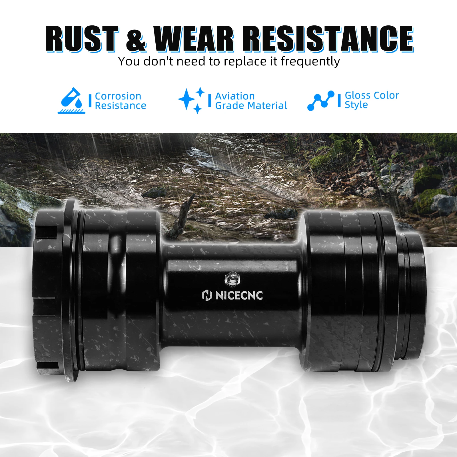 ATV リアアクスルベアリングブロックキャリアハウジングヤマハラプター 700 700R SE 2013-2025 YFM700 アルミ合金 1PE-25311-00-00