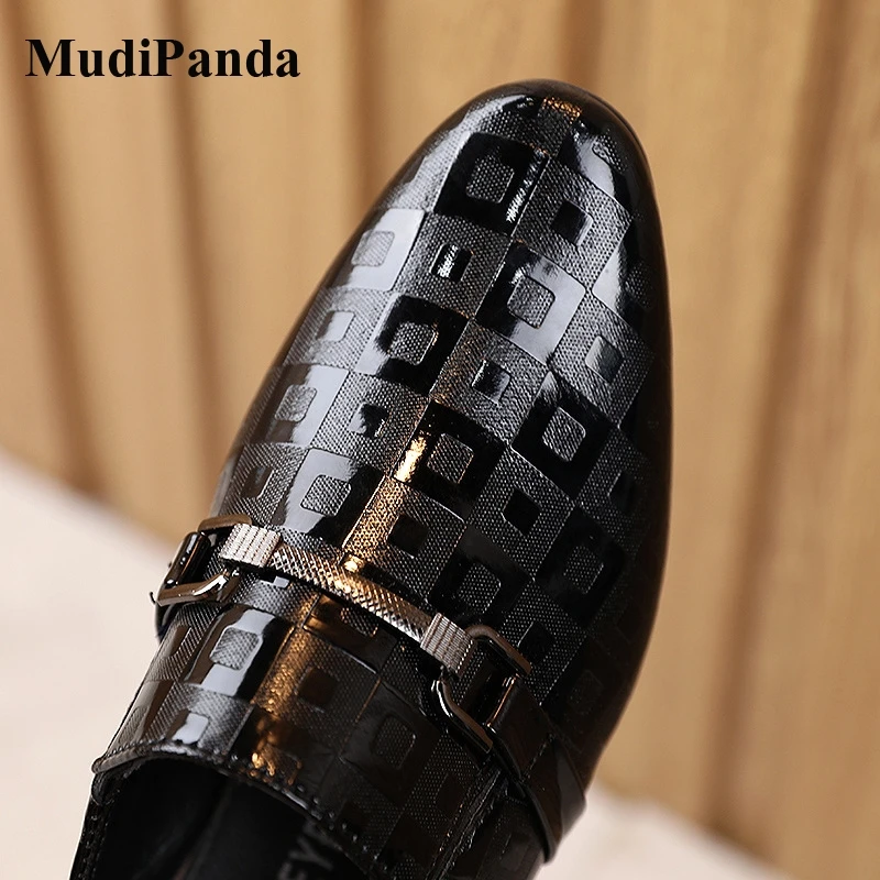 Scarpe da bambino scarpe eleganti da ragazzo per ragazze a punta sfilata di moda in stile britannico nero 2021 autunno scarpe singole per studenti