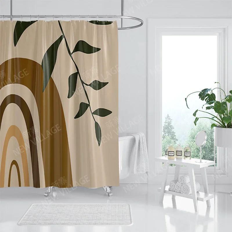 Waterproof fabric shower curtain Bathroom curtain accessories 180x200 Bath curtain for shower 240*200 nordic boho decor 240x200