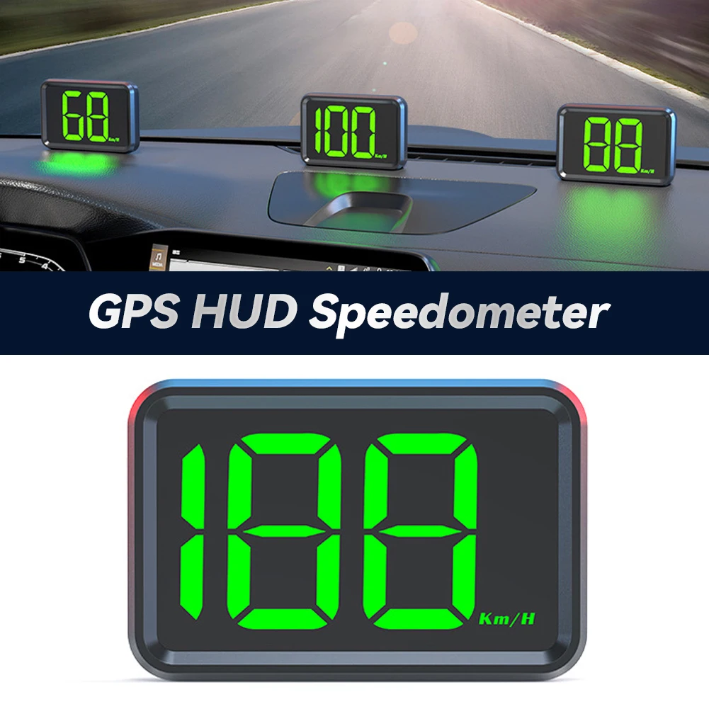 Auto Digitale Snelheidsmeter Hud Head Display Gps Snelheid Meter Kmh Mph Dispaly Voor Alle Auto Truck Plug En Play Auto Onderdeel Accessoires