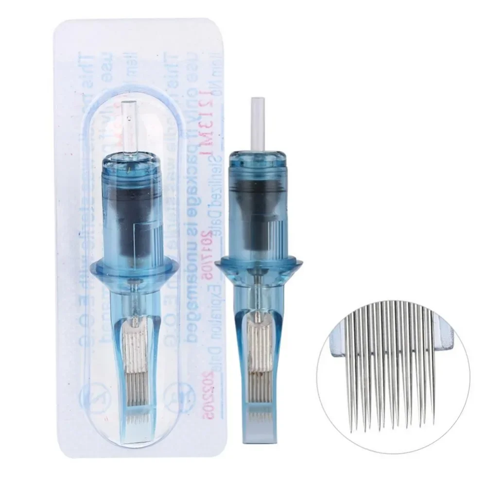 20/50/100pcs Approx.6cm / 2.4inch High Quality Disposable Sterilized Tattoo Cartridge Needle RL/RM/M1/RS Makeup Tattoo Accessory