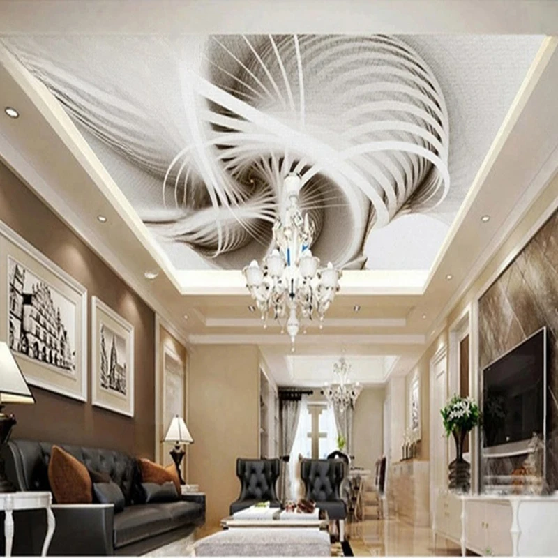 

MU8386 Any Size Mural Wallpaper Modern Abstract Geometric Golden Lines Pink Wall Paper Living Room Bedroom 3D Waterproof Fresco