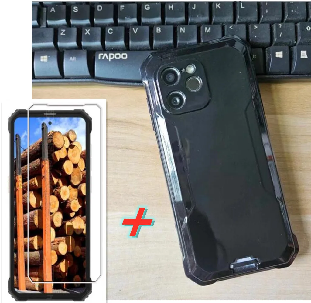 Protective Glass  FOR Blackview BV8900 6.5" Case Silicone Clear Cover For Blackview BV8900 BV 8900 Pro Tempered Glass