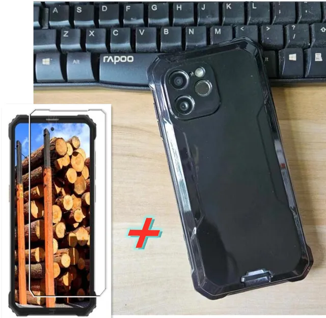 Szkło ochronne do Blackview BV8900 6.5 "pokrowiec silikonowa przezroczysta Blackview BV8900 BV 8900 Pro szkło hartowane