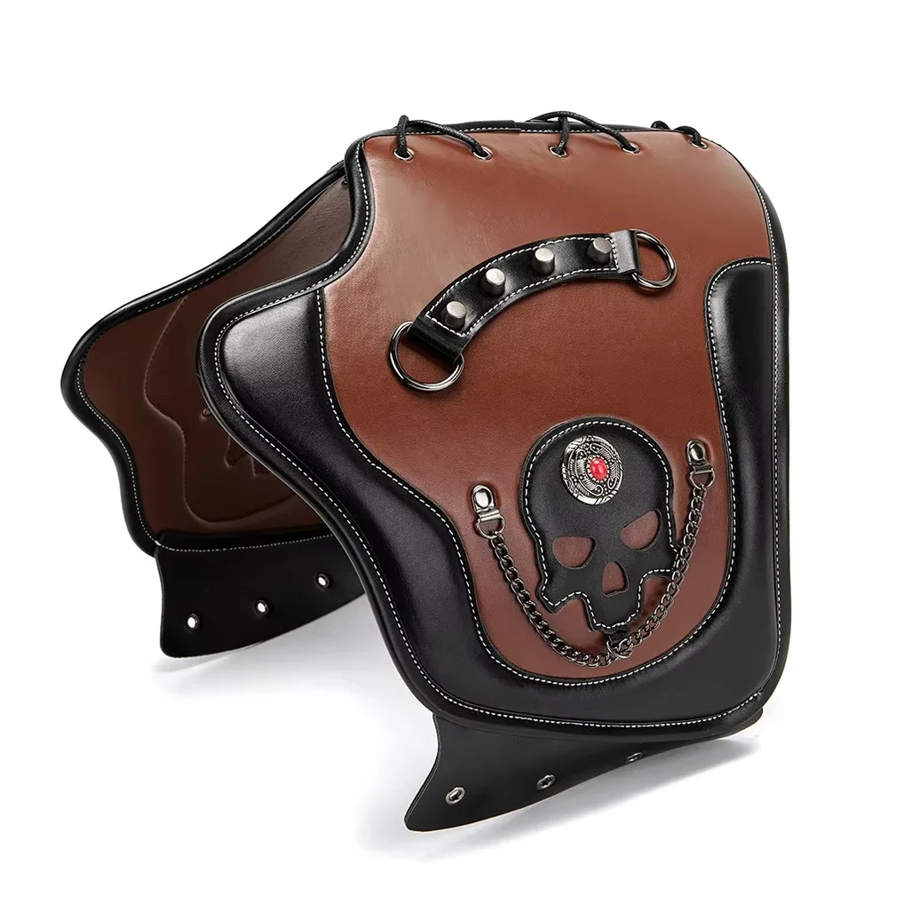 Universal Leather Motorcycle Exhaust Heat Shield Anti Scald Guard Long Distance Riding Modified Accessories