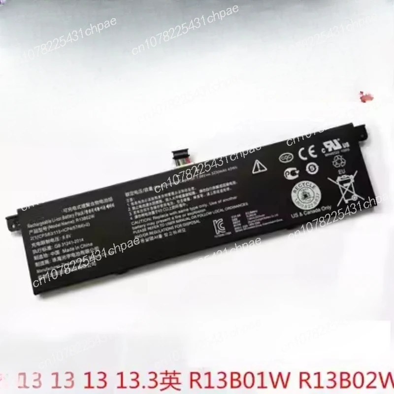 New applicable Xiaomi AIR 13.3-inch built-in notebook battery R13B01W Xiaomi 13-inch battery