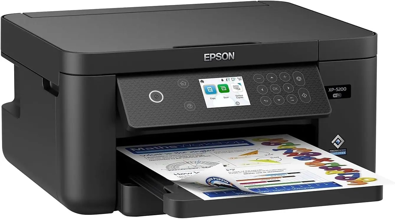 Expression Home XP-5200 Wireless Color All-in-One Printer with Scan, Copy, Automatic 2-Sided Printing, Borderless Photos