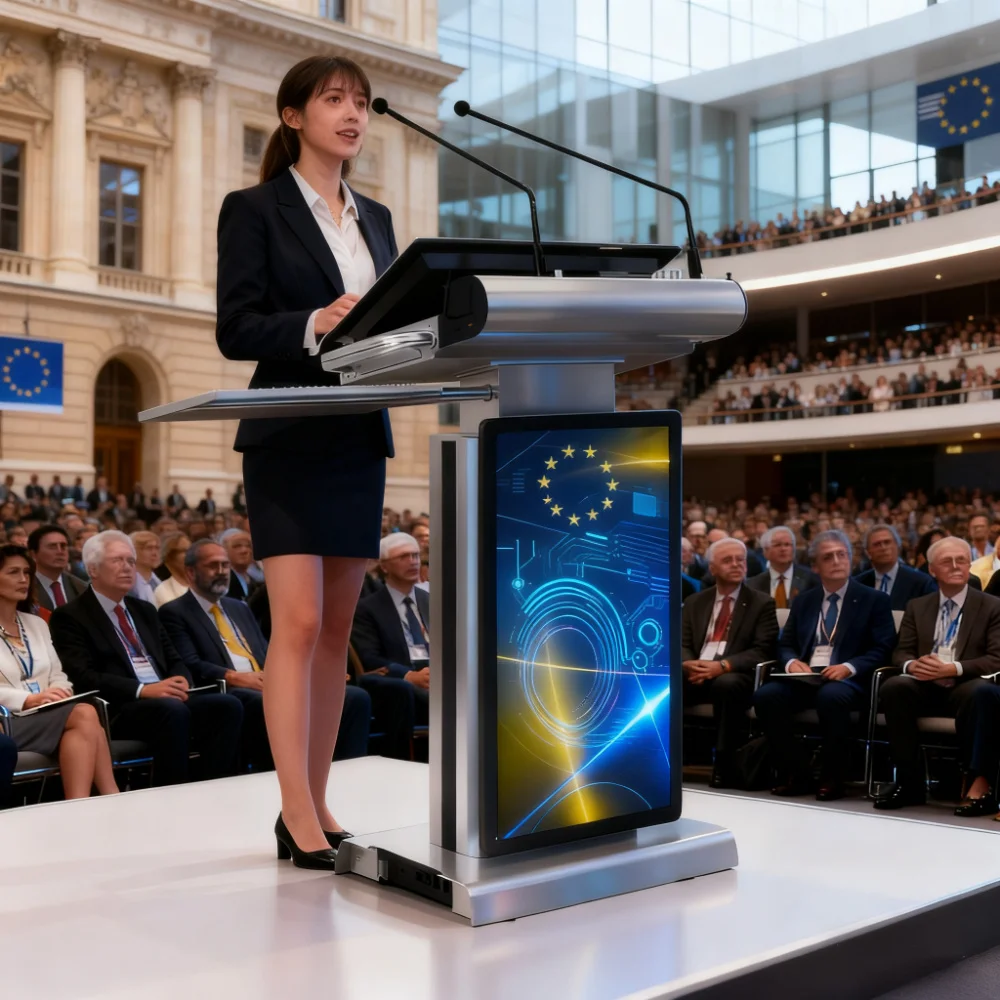 Smart Digital Multimedia Podium with 23.6