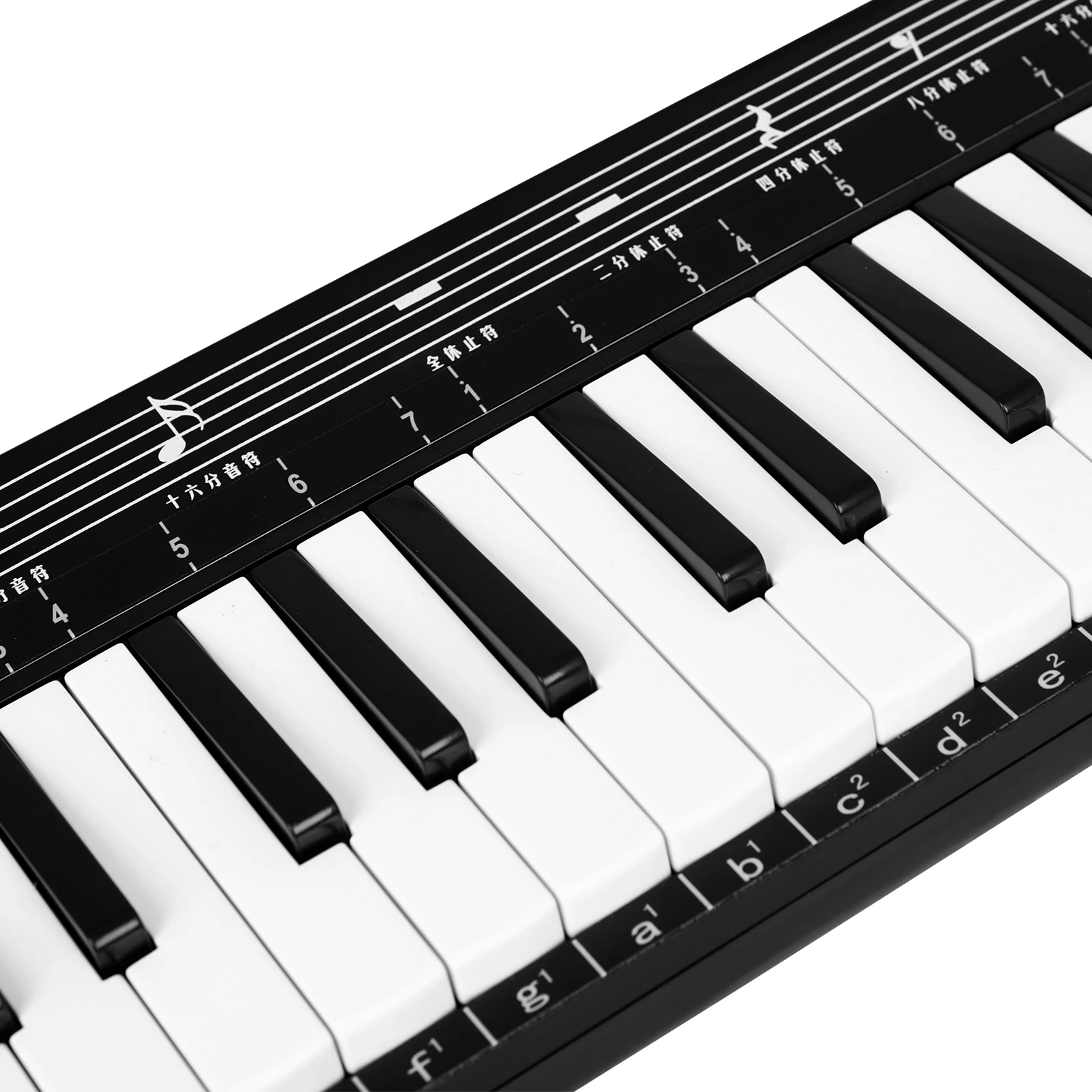 QIMEI 37 مفاتيح ميلوديكا لوحة مفاتيح البيانو نمط آلة موسيقية هارمونيكا الفم الجهاز مع حقيبة حمل المعبرة التعليمية Gi