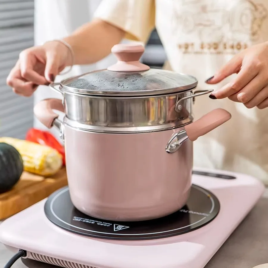 LH1 double-sided ceramic, no chemical coating, deepened ceramic soup pot non-stick pan