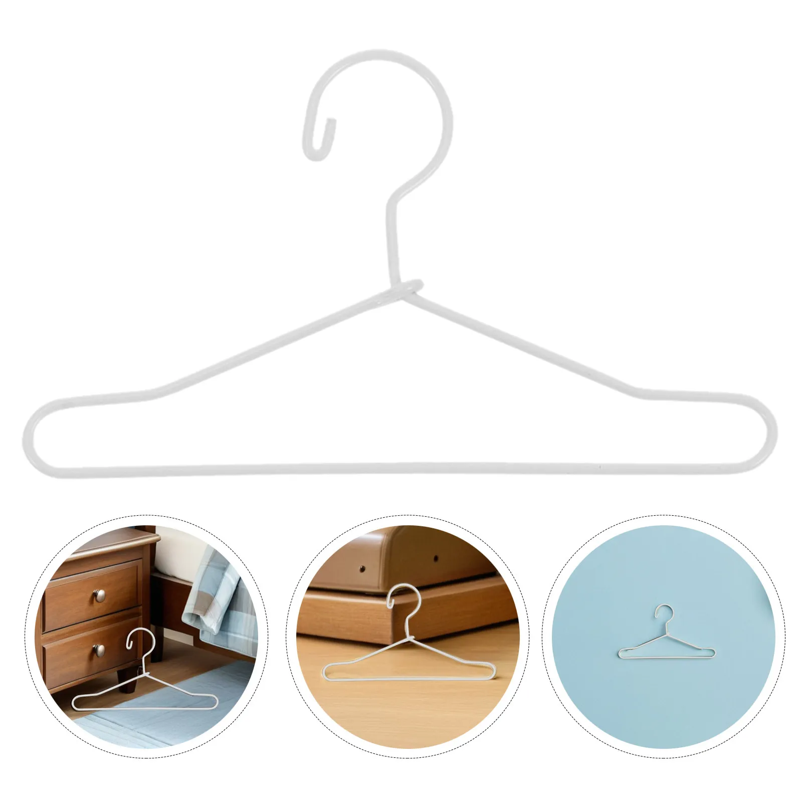 

10Pcs Mini House Supplies Metal Hangers for Organizing Closet Accessories Clothes Hanger Small Hanger