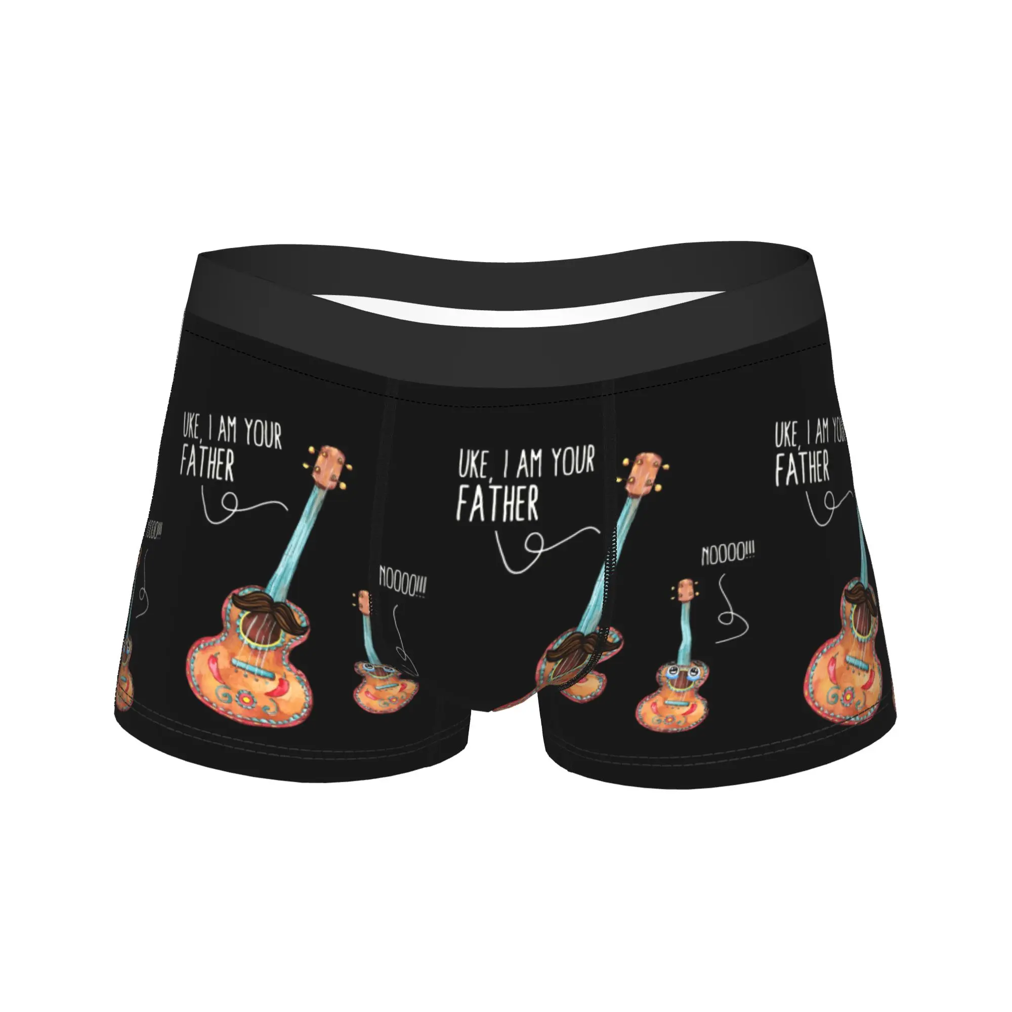I Am Your Father Funny Guitar Lover Shorts Briefs  Underwear Quality Male Breathable Trunk Printed Plus Size Panties