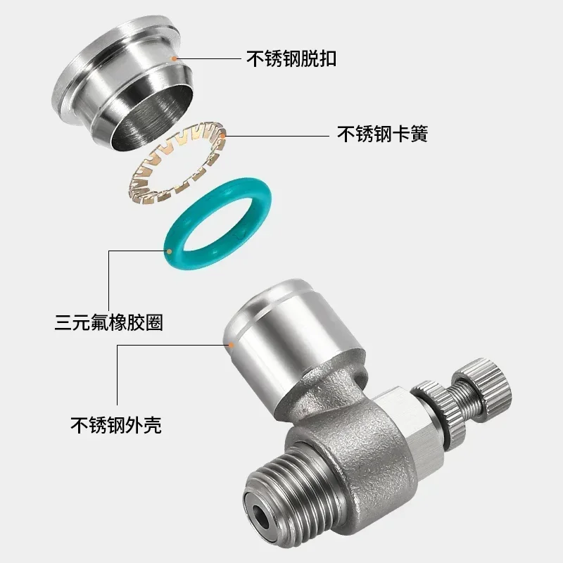 Guangluo4 6 8 10 12 14 16 Mm Od Tube X M5 1/8