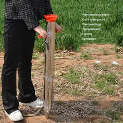 High-efficiency Seedling Planter Accurate Vegetable Tomato Potato Transplanter Drilling Machine With Double Handles No Bend Over