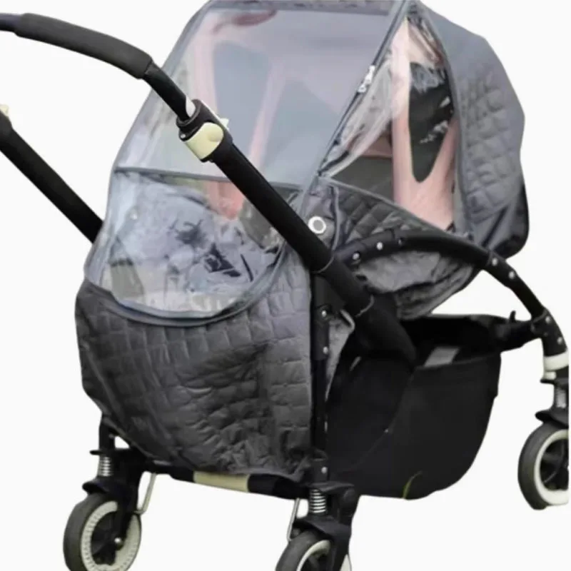 Baby Stroller Accessories Windproof  warm Rain Cover Waterproof EVA Cover Compatible with Bugaboo Bee+ 5 Bee 3 6 nest Stroller