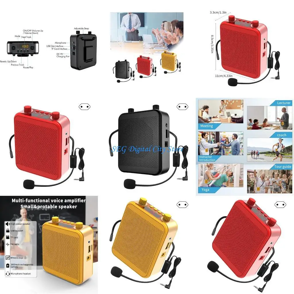 

U75B 30W Bluetooth-compatible Speaker Voice Amplifier With Microphone Muisc Player