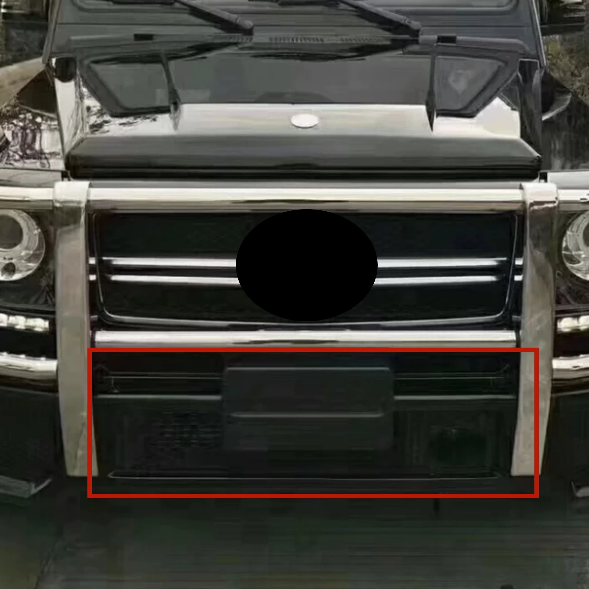 Body Kit Front Bumper Grille for Mercedes Benz G350d Lower Grille Car Accessories