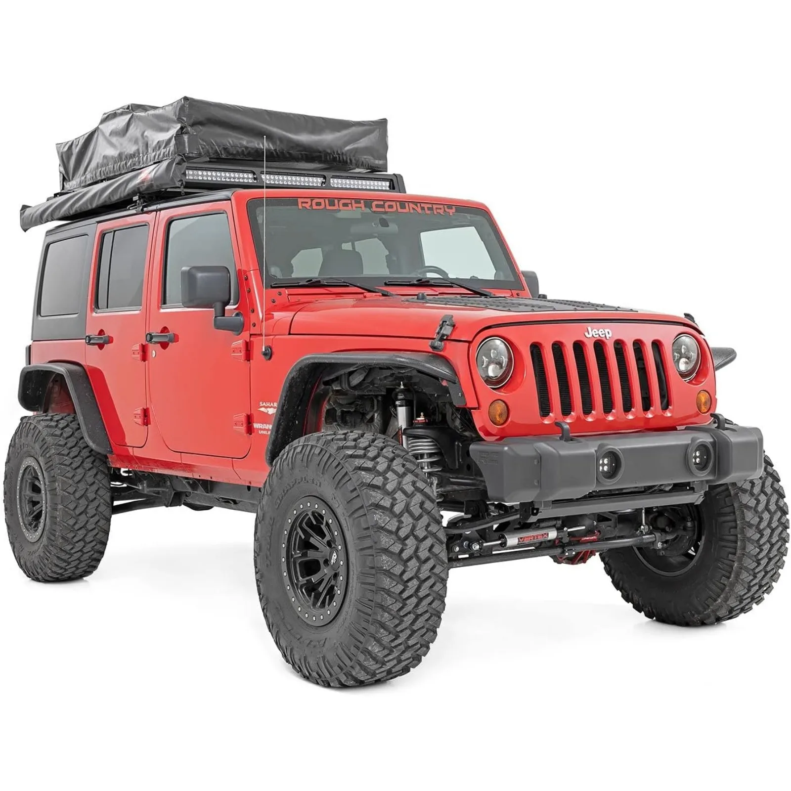 US  Rough Country Front Bumper Caps for 2007-2018 Jeep Wrangler JK - 1047