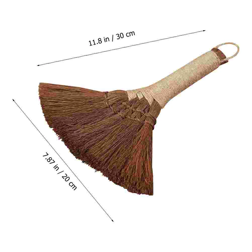 Brooms Small Palm Fiber Kang Sweeping Household Duster Hand Cleaning Accessory Light Brown Home Tools Heavy Duty