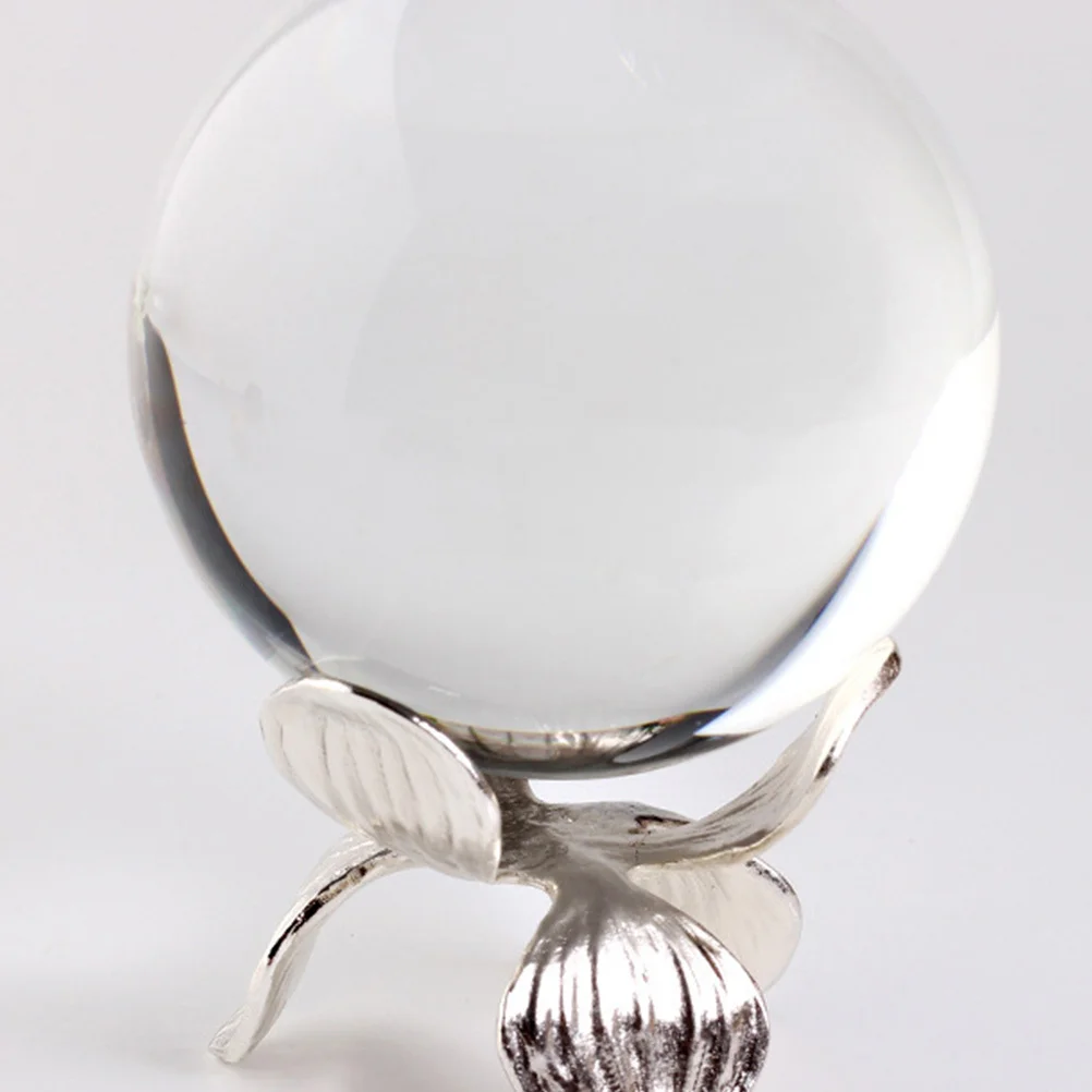 

2Pcs Metal Crystal Ball Stand Leaves Shape Sphere Display Holder Crystal Spheres Display Rack Sphere Stand