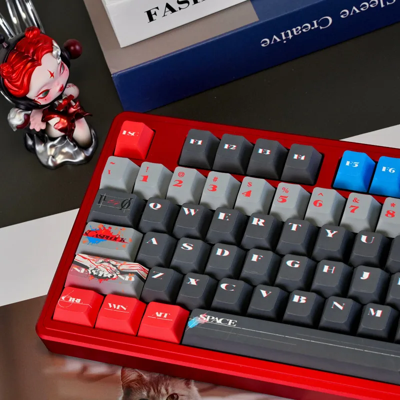 

Колпачки для клавиш Metaphorical Fantasy, 130 клавиш, вишневый профиль, краска, сублимационный материал PBT, колпачки для клавиш для переключателей MX, механические клавиатуры