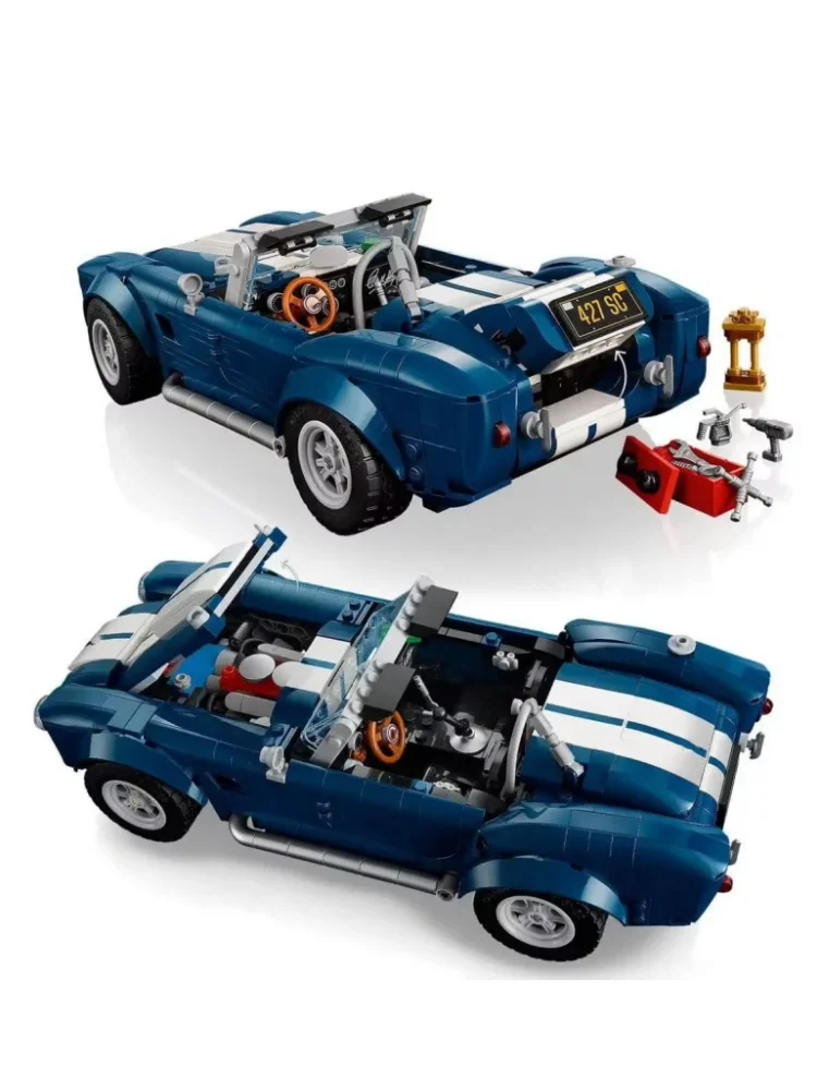 1241 Teile Shelby Cobra Sportwagen Modellbausatz Bürodekoration Weihnachts- und Geburtstagsgeschenk Spielzeug für Jungen und Erwachsene