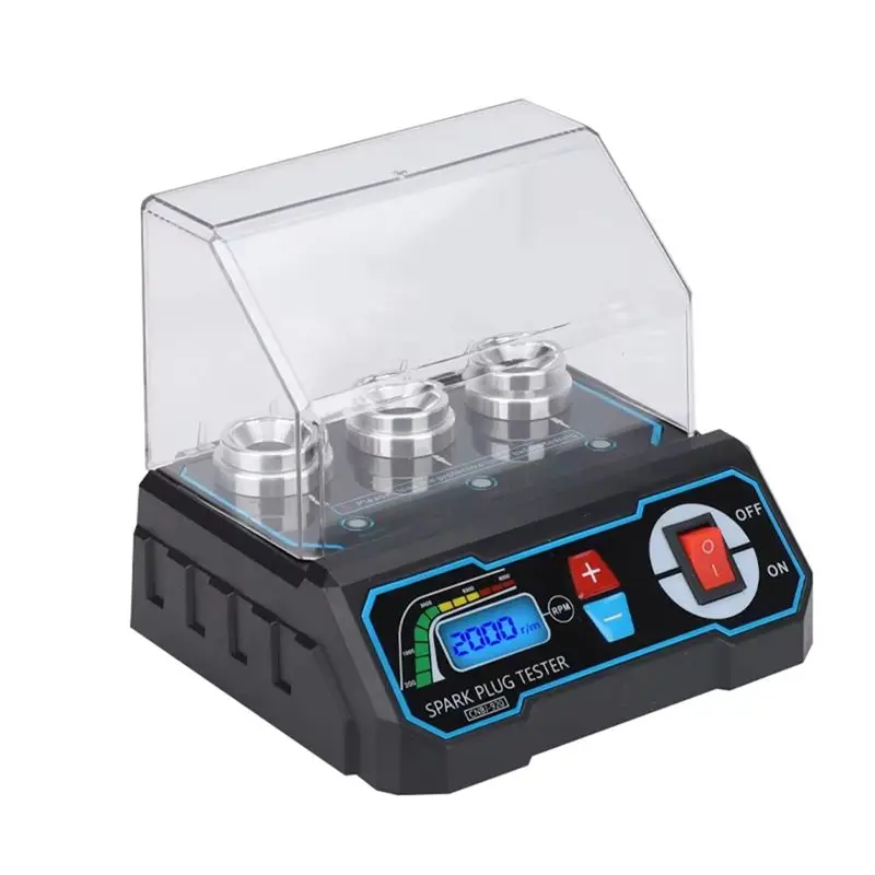 A13F-Car Spark Plug Tester Ignition Testers 110V Automotive Diagnostic Tool 3 Hole Spark Plug Analyzer Auto Scanner US Plug