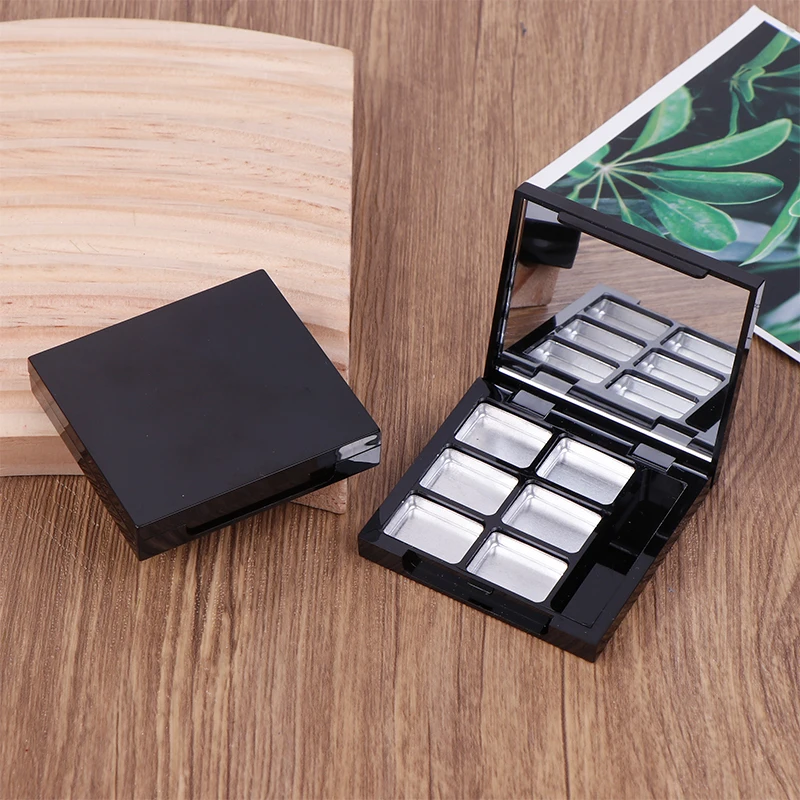 Leere Rouge-Palette mit Spiegel – DIY-Lidschatten-Aufbewahrungsbox, Make-up-Schale für Frauen und Mädchen, Make-up-Anfänger, kosmetische Werkzeuge