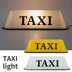 Taxi Cab Sign Roof Top Topper Auto Magnetic Lamp LED Light Waterproof TAXI Roof Lamp Bright Cab Roof Light Car Signal Light