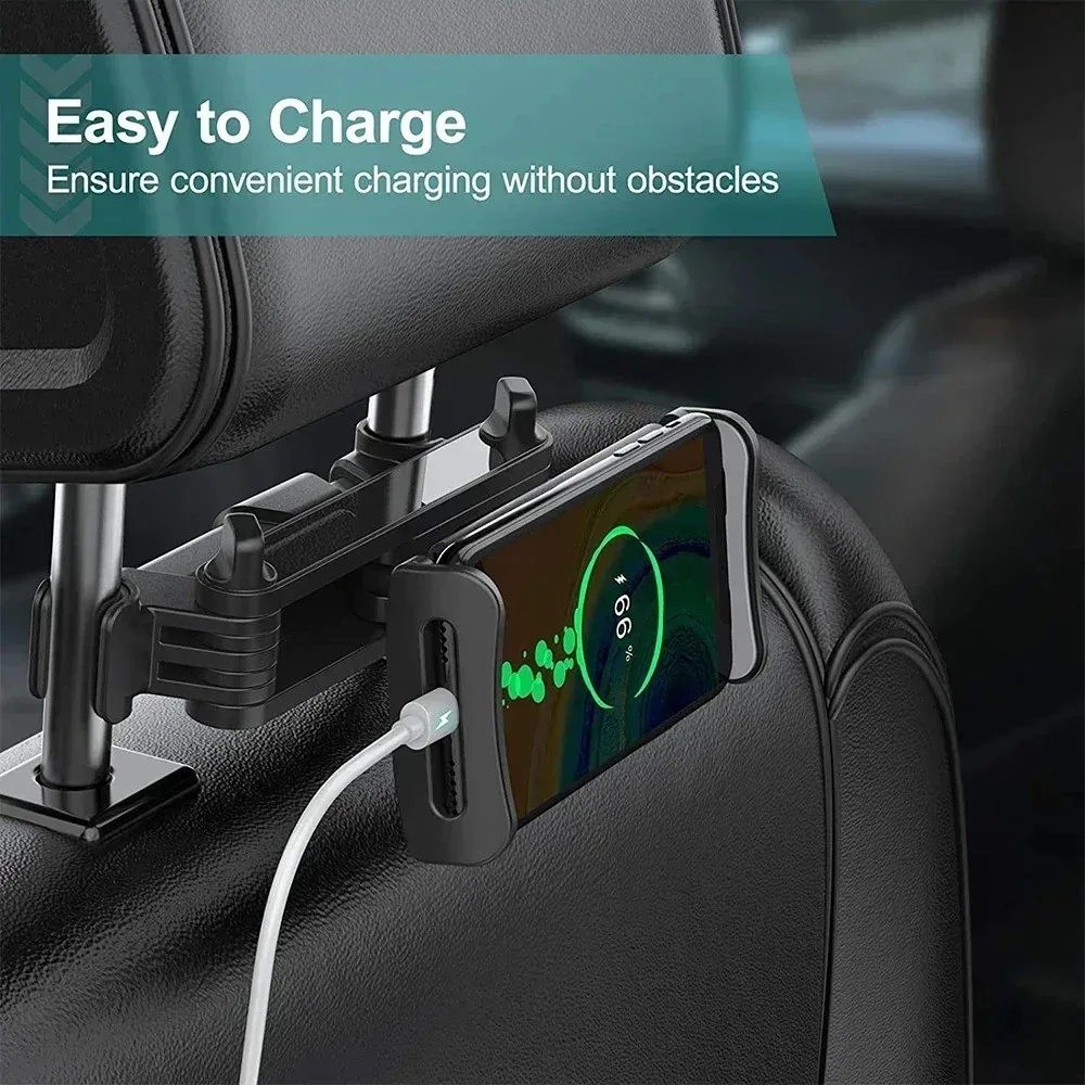 Universell 360 ° Drehbarer Auto-Kopfstützenhalter für Tablets und Smartphones, 4-11 Zoll, Passend für iPad Air und Ähnliche Geräte – Detail 2
