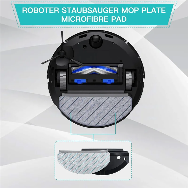 

Mop Cloths With Mop Plates For Ecovacs Deebot N20 / N20 Plus / N20 Pro Plus Robot Vacuum Cleaner Mop Pad Mop Holder-A77G