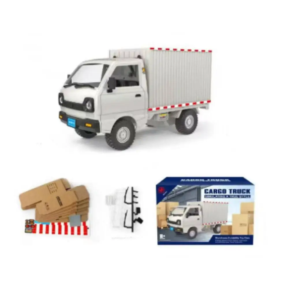 1:10/1:16 Wpl D12 Rc Car Simulation Drift Climbing Xmas Light Electric Gifts Cargo Birthday Rc Truck Model Led Toy J4J7