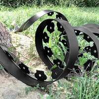 5m/10m Garden Edging Kit with 15/30 Spikes Flexible Landscape Edging Set Easy to Install No Dig Garden Lawn Yard Border Edge Kit