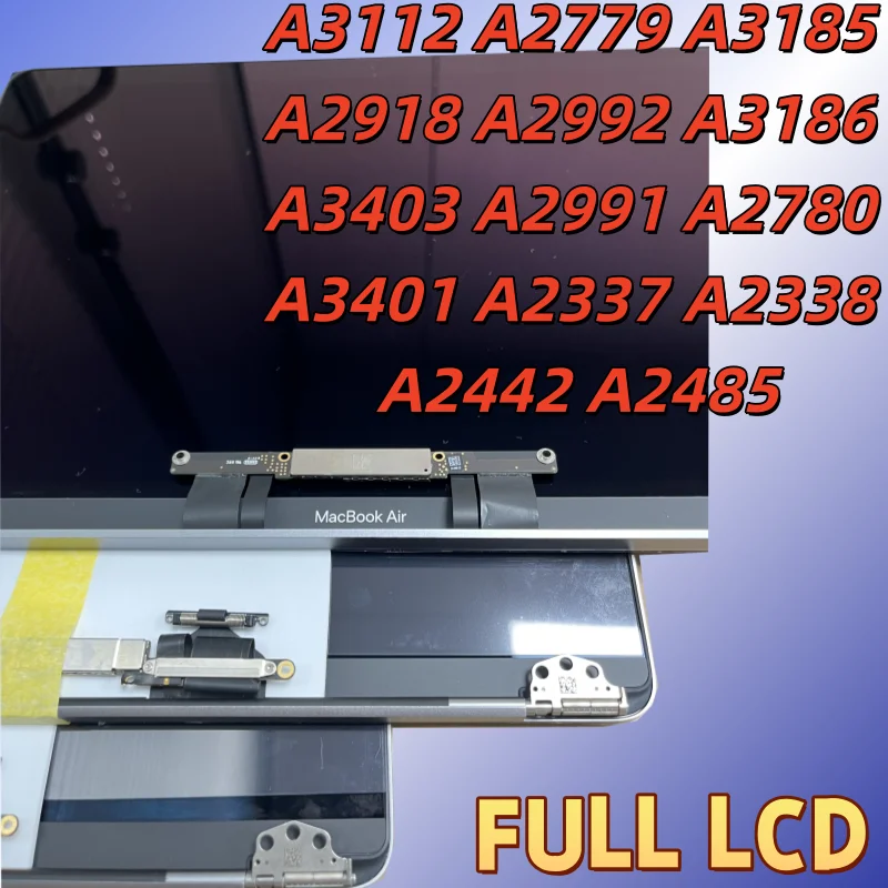 A2991 A2338 Macbook LCD Screen Assembly Display for A2442 A2337 A2485 A3112 A2779 A3185 A2918 A2992 A3403 A3401