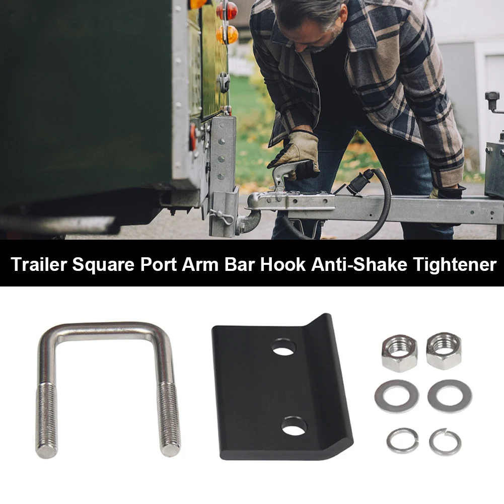 2 Inch Trailer Lock Down Hitch Heavy Duty Tightener Stabilizer Trailer Damper U-Bolt Hitch Tightener Trailer Couplings Parts