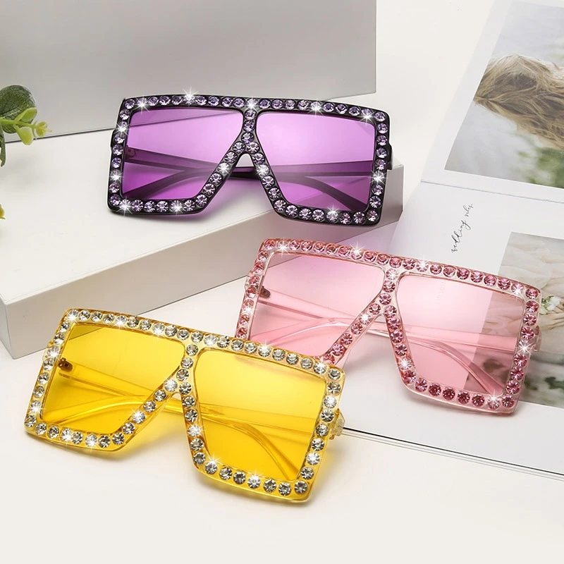 

Sunglasses Men Sunglasses for Women Vintage Rhinestones Style Sunglasses, Suitable for Mountaineering, Tourism, and Beach Use