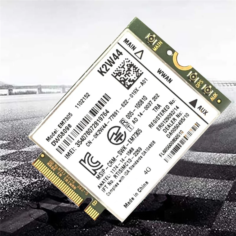 

A08E-1 шт. EM7305 GOBI5000 Wi-Fi карта 4G NGFF WWAN печатная плата для DELL Latitude E7250 E7450 E5250 7214 7350 7414 Venue 8 Pro 5855