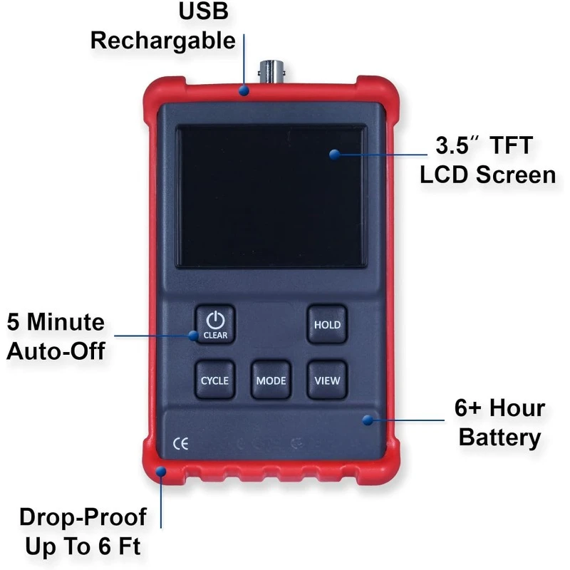 Engine Ignition Analyzer - Spark Diagnostics and Tachometer Readings for Marine, Motorcycle, and Automotive Mechanics