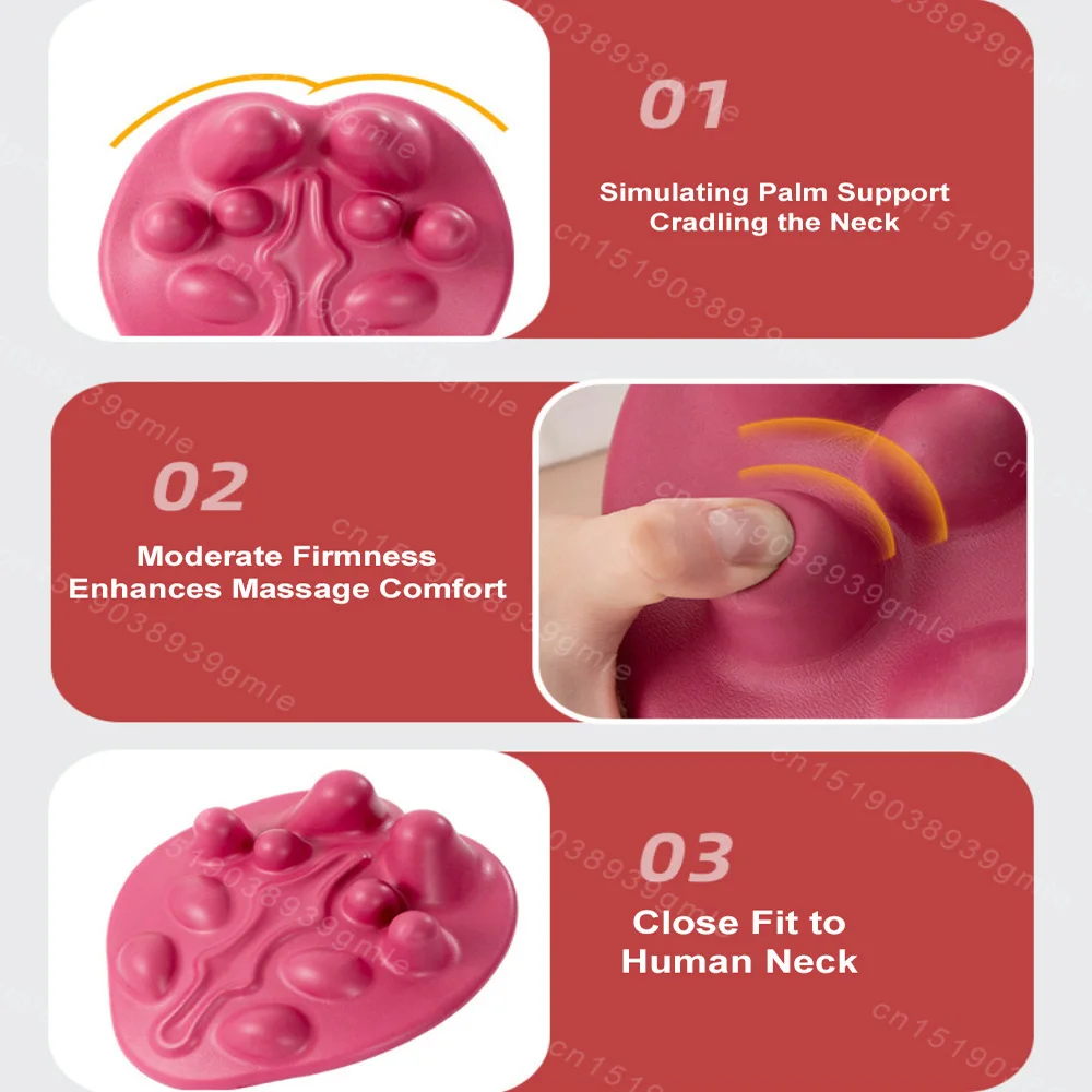 Ergonomic Massage Pad Shoulder Blade Dredging Acupuncture Point Massager Acupressure Improvement Low Back Pain Massage Pillow