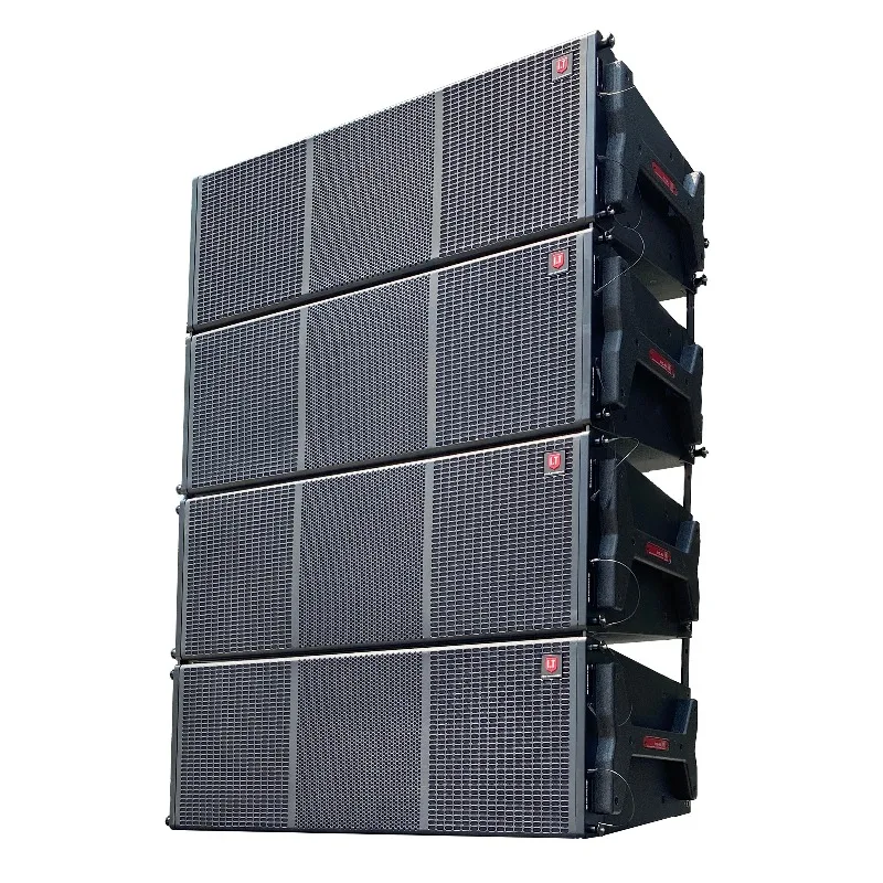 Dual 12 Inch Two-Way Line Array Speaker, High End Audio for Concert, Church and Indoor Outdoor Events