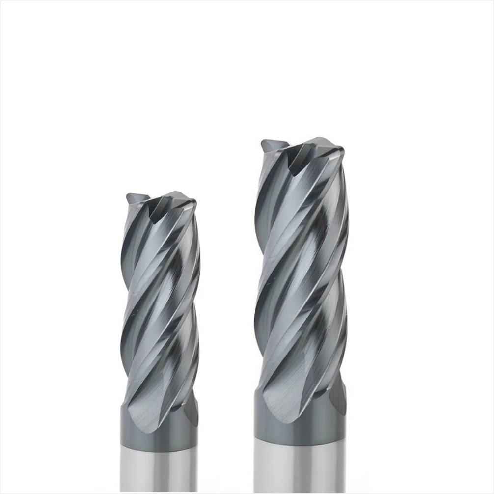 BKEA Tungsten Carbide High Quality End Mill Hrc55-68 end mills Cutter Tool Tungsten Steel 4 Flutes Milling Cutter